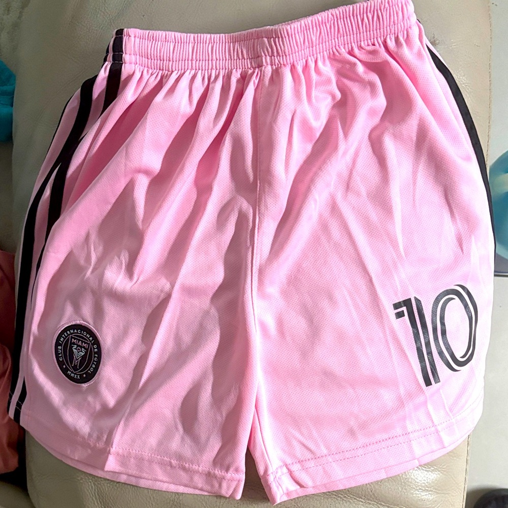Girls Messi shorts new no tags